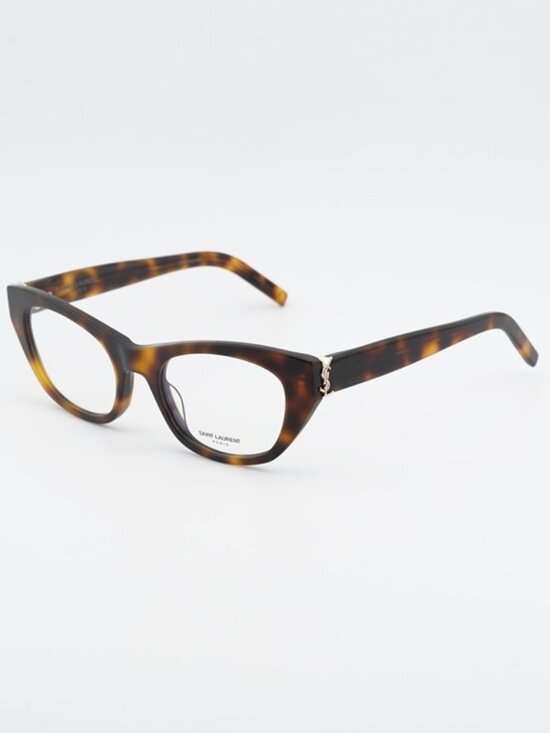 Saint Laurent SLM80 002 Eyeglasses Dark Havana 52mm Cat Eye Frame main image 9